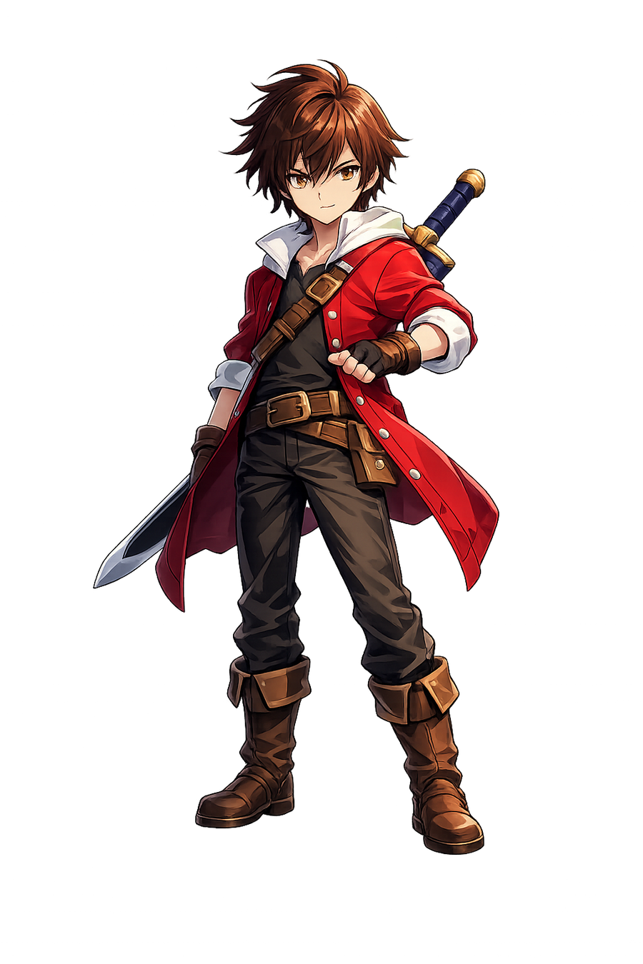 Arte conceitual do personagem Bastian